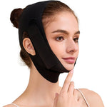Ikido graphene V-line face slimming strap front view for jawline lifting