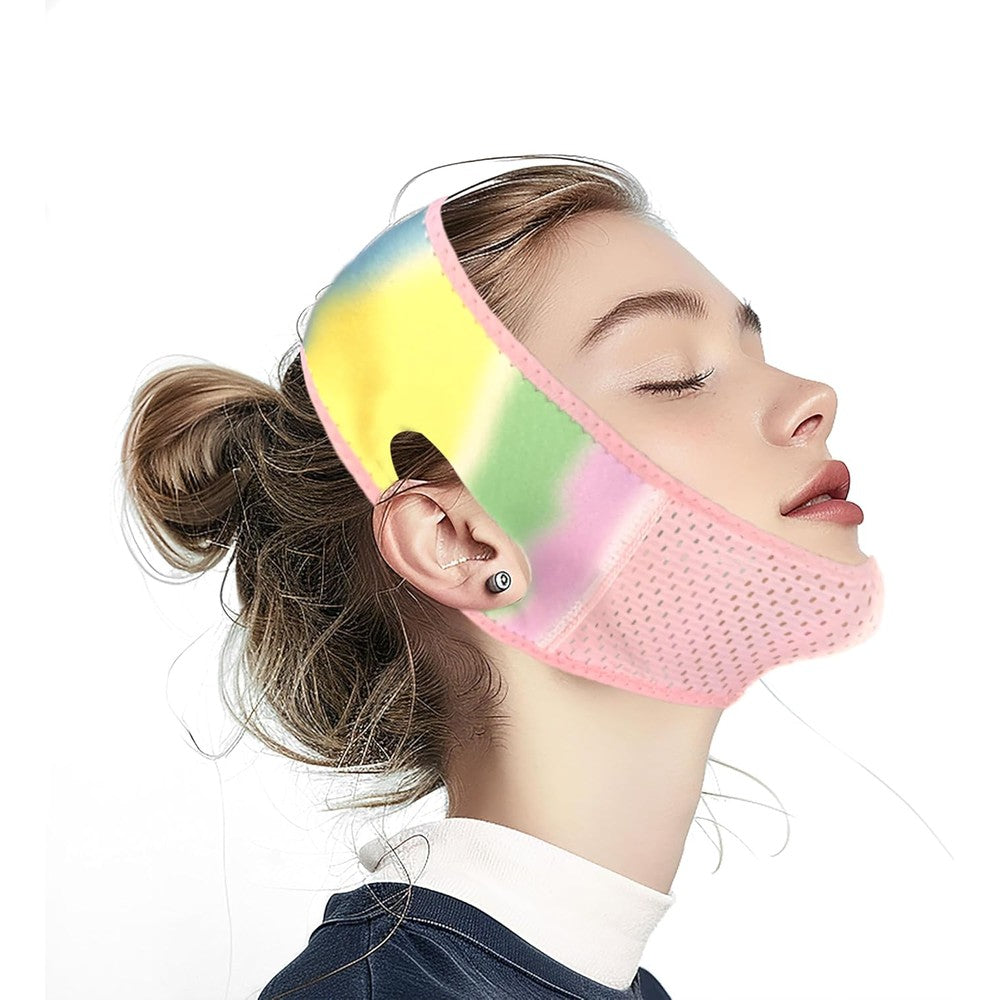 Generic chin strap for sleeping V line lifting mask front view