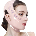 Mkvziye V-line lifting mask and chin strap front view