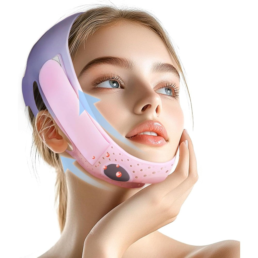 Bitnex soft silicone V-line lifting chin strap front view