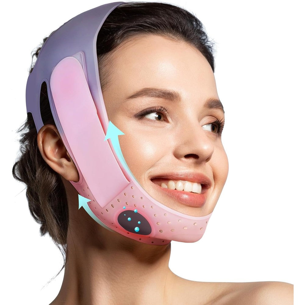 Widvih V-Line Lifting Mask chin strap front view