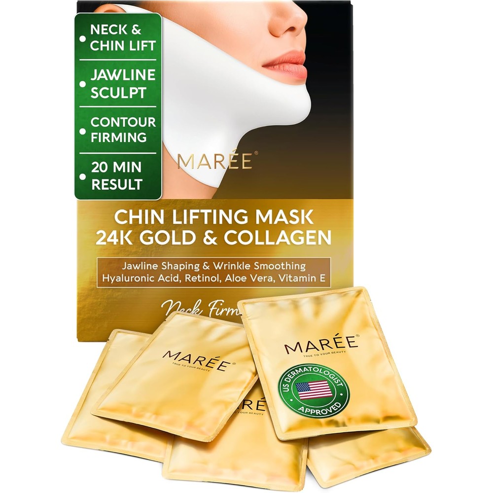Maree V Line Lifting Mask 24K Gold front packaging view