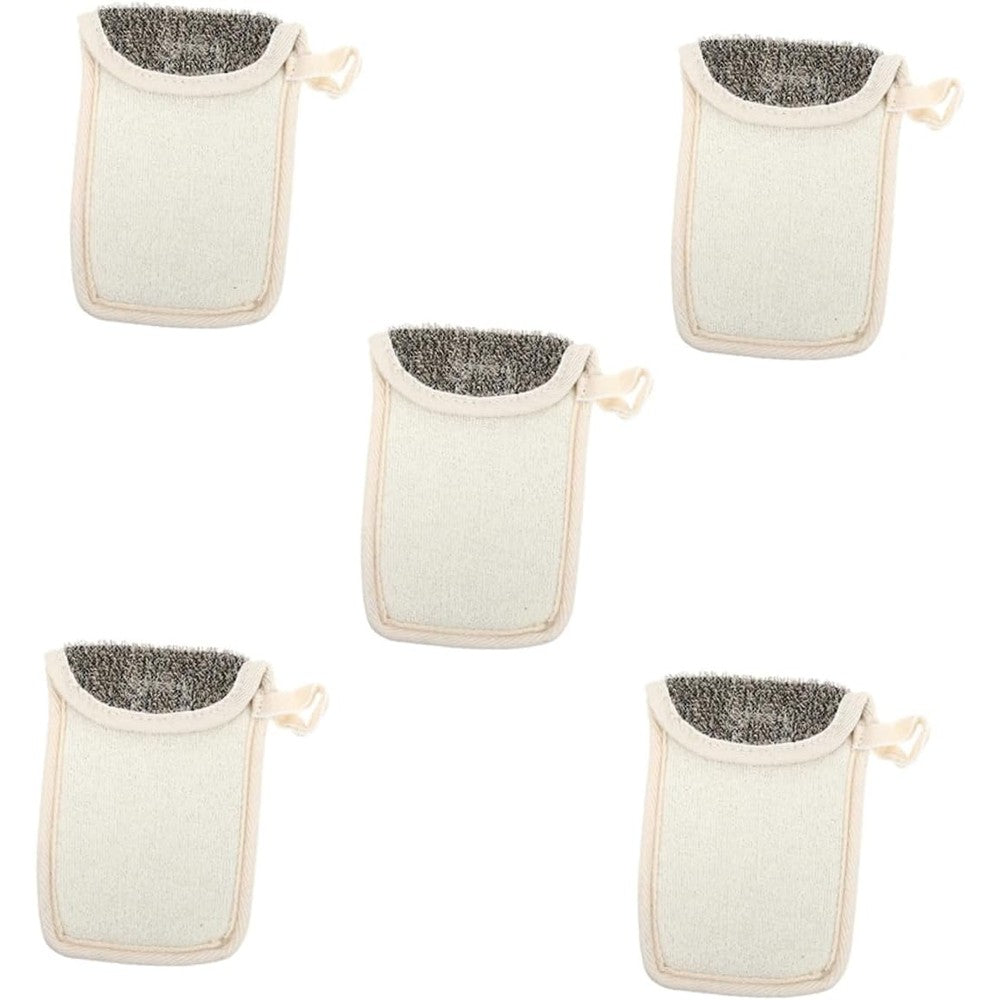 Adium Angoily exfoliating soap net pouches front view showcasing the natural fiber texture