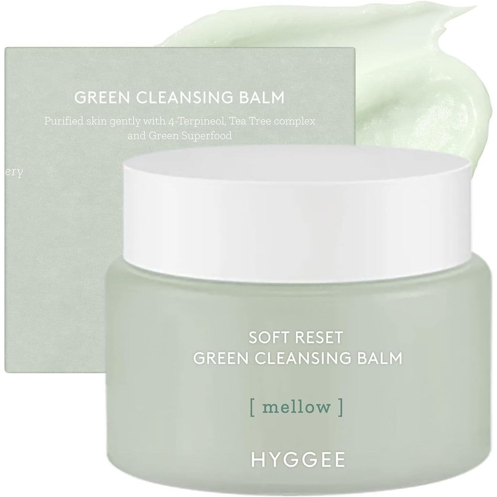 Hyggee Soft Reset Green Cleansing Balm jar front view