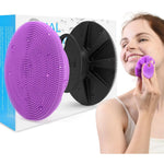BEAUTAIL silicone face scrubber front view showing soft bristles for facial cleansing