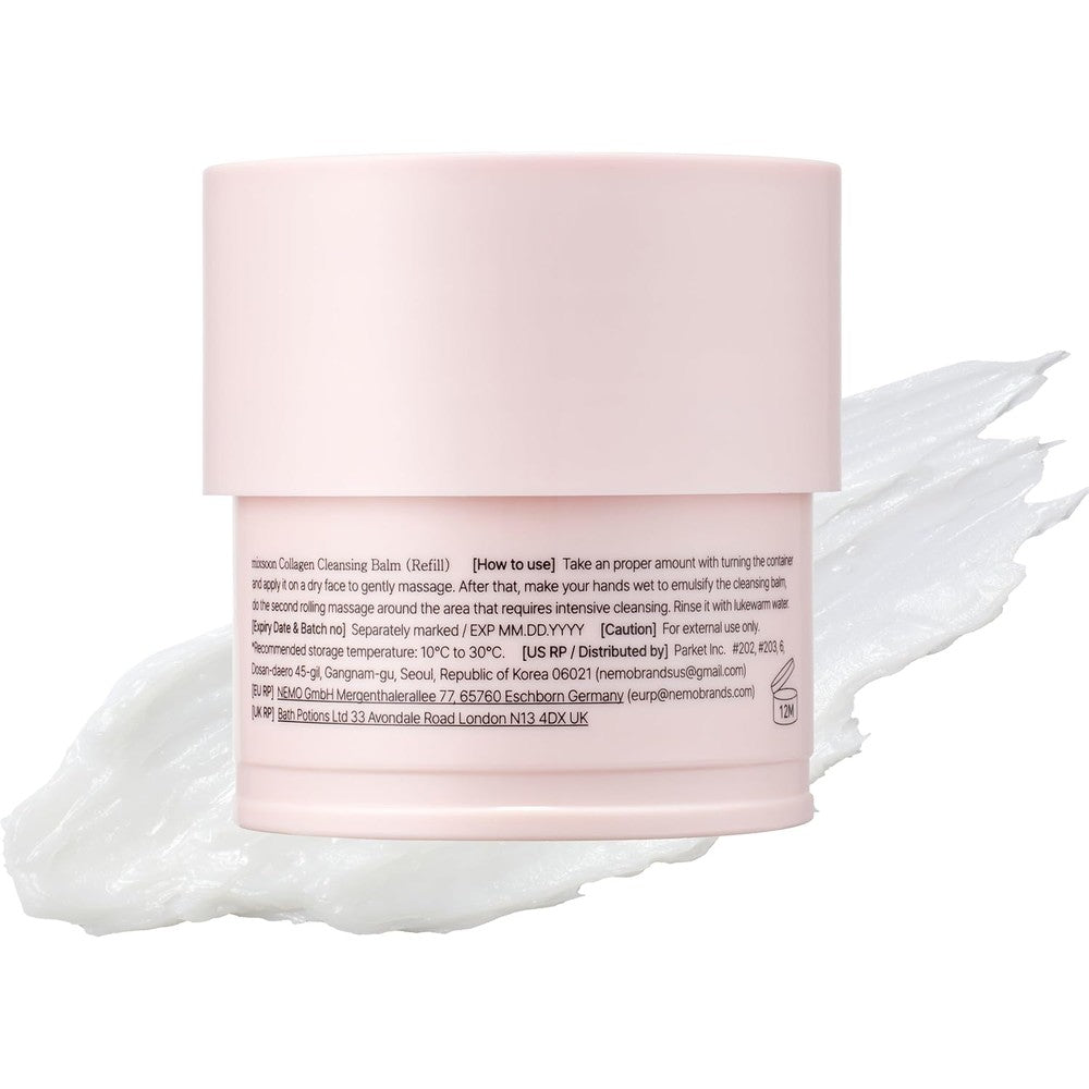 Mixsoon Collagen Cleansing Balm Refill front view of pink grinding container