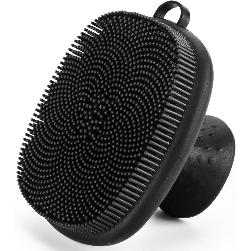 SANLESS premium silicone face scrubber front view showing fine exfoliating bristles