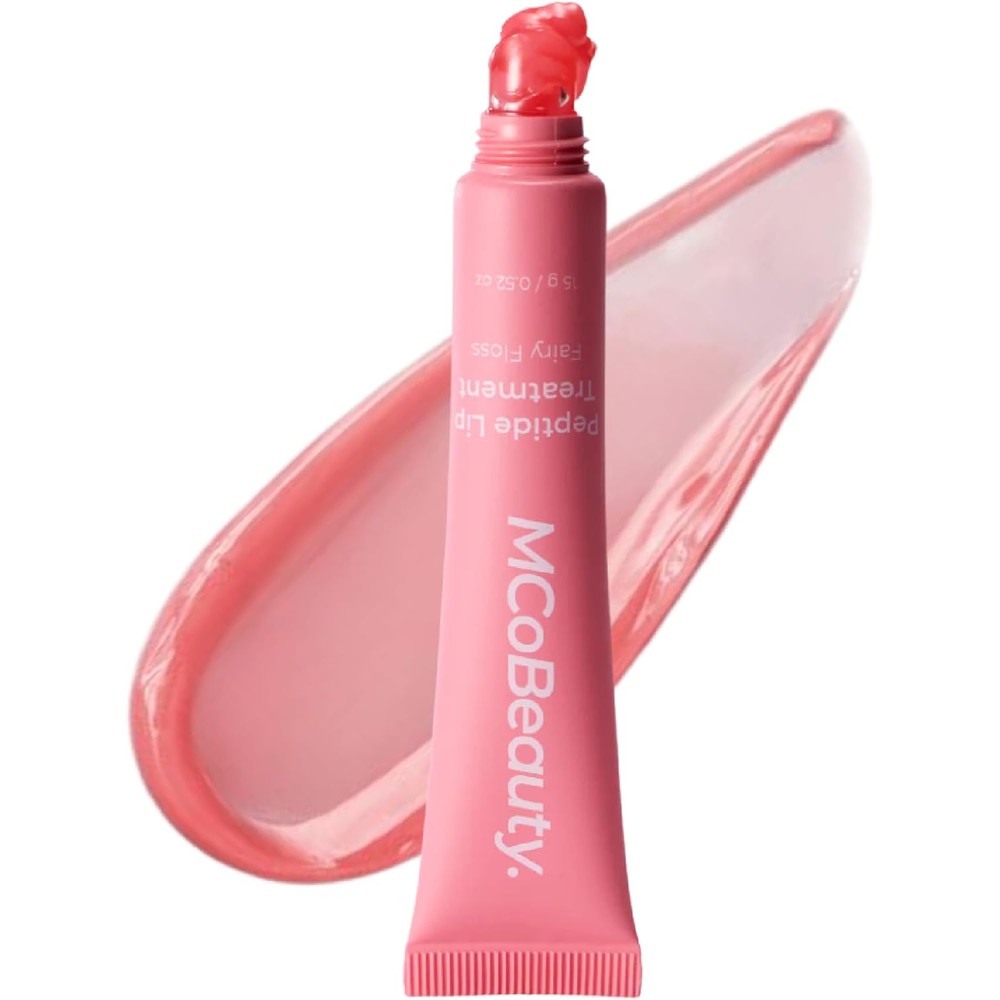 MCoBeauty Peptide Lip Treatment Fairy Floss sheer pink gloss for hydrated lips
