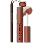 HOSAILY Nourishing Lip Gloss with Brown Lip Liner Set front view packaging