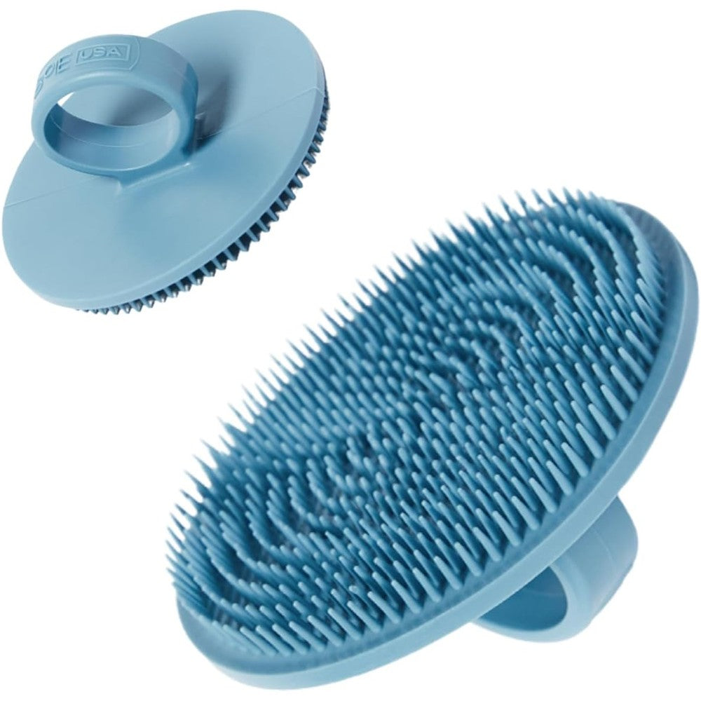 Boie USA Face Scrubber front view of blue handheld facial tool for deep pore cleansing