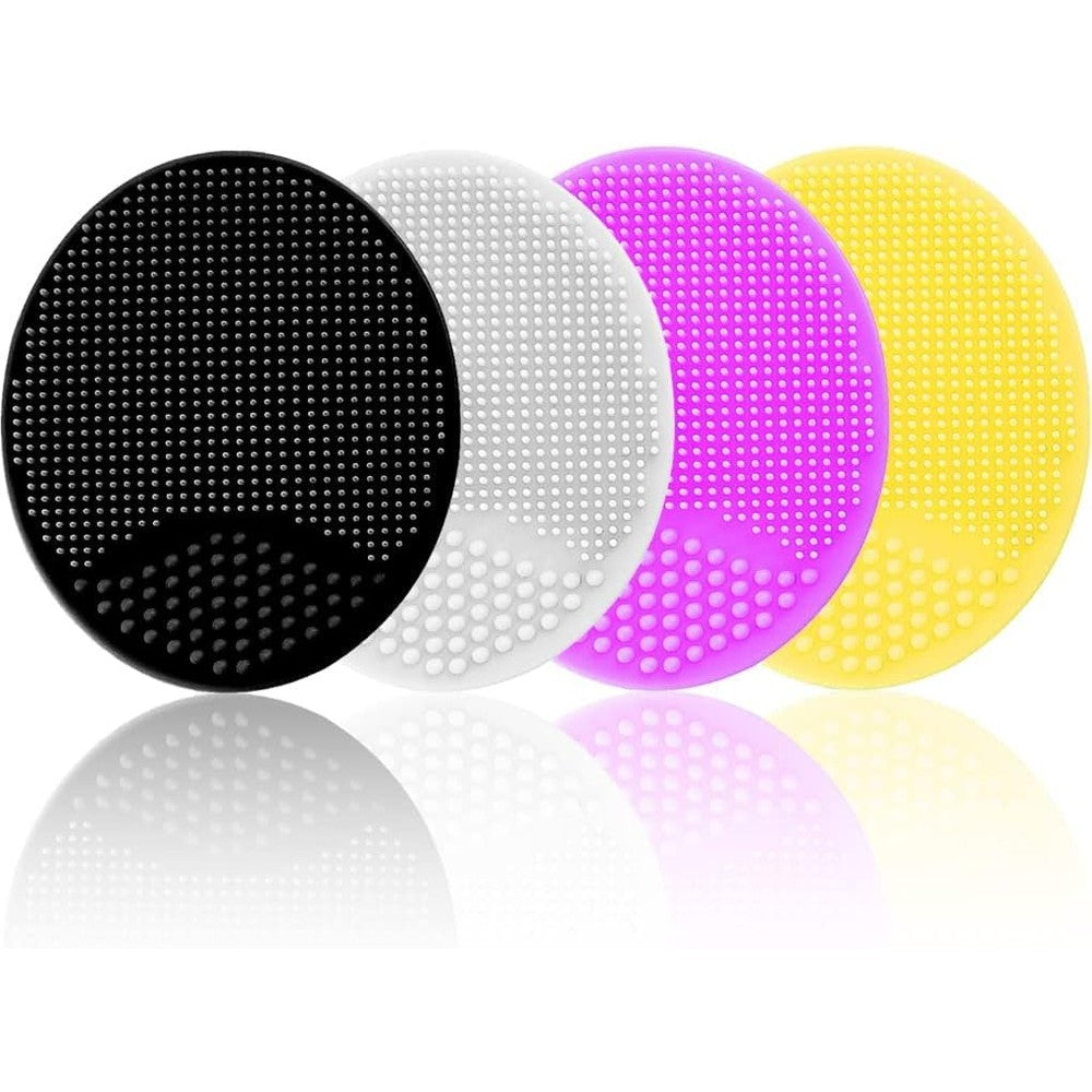 MR LION Silicone Facial Cleansing Brush front view showcasing soft exfoliating nodules.