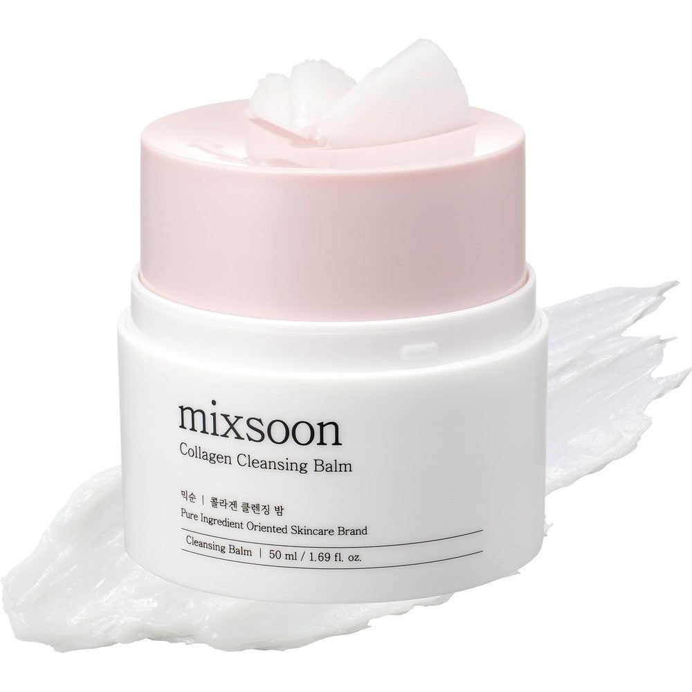 Mixsoon Collagen Cleansing Balm 50ml jar front view for makeup removal