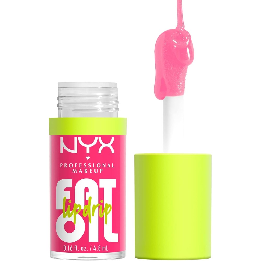 NYX Professional Makeup fat oil lip drip missed call sheer pink gloss tube
