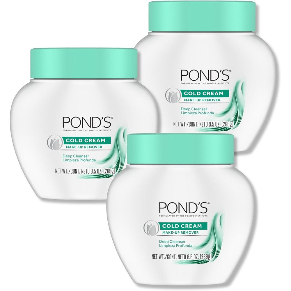 Pond's Cold Face Cream 9.5 Ounce 3 Pack front view