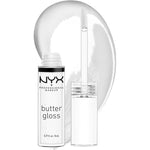 NYX Professional Makeup butter gloss in sugar glass clear non sticky tube