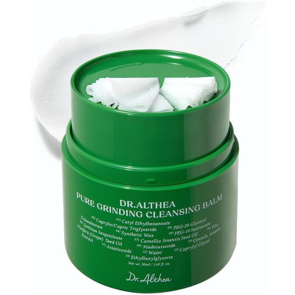 Dr Althea Pure Grinding Cleansing Balm 50ml front view jar