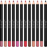 IS'MINE matte lip liner set featuring 12 assorted high pigment waterproof pencils