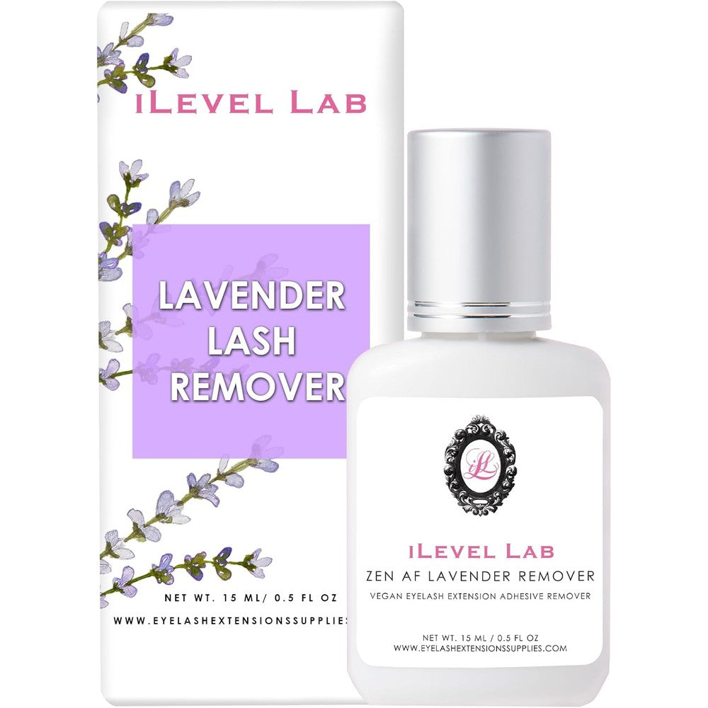 Ilevel Lab Zen Af lavender eyelash extension gel remover bottle front view
