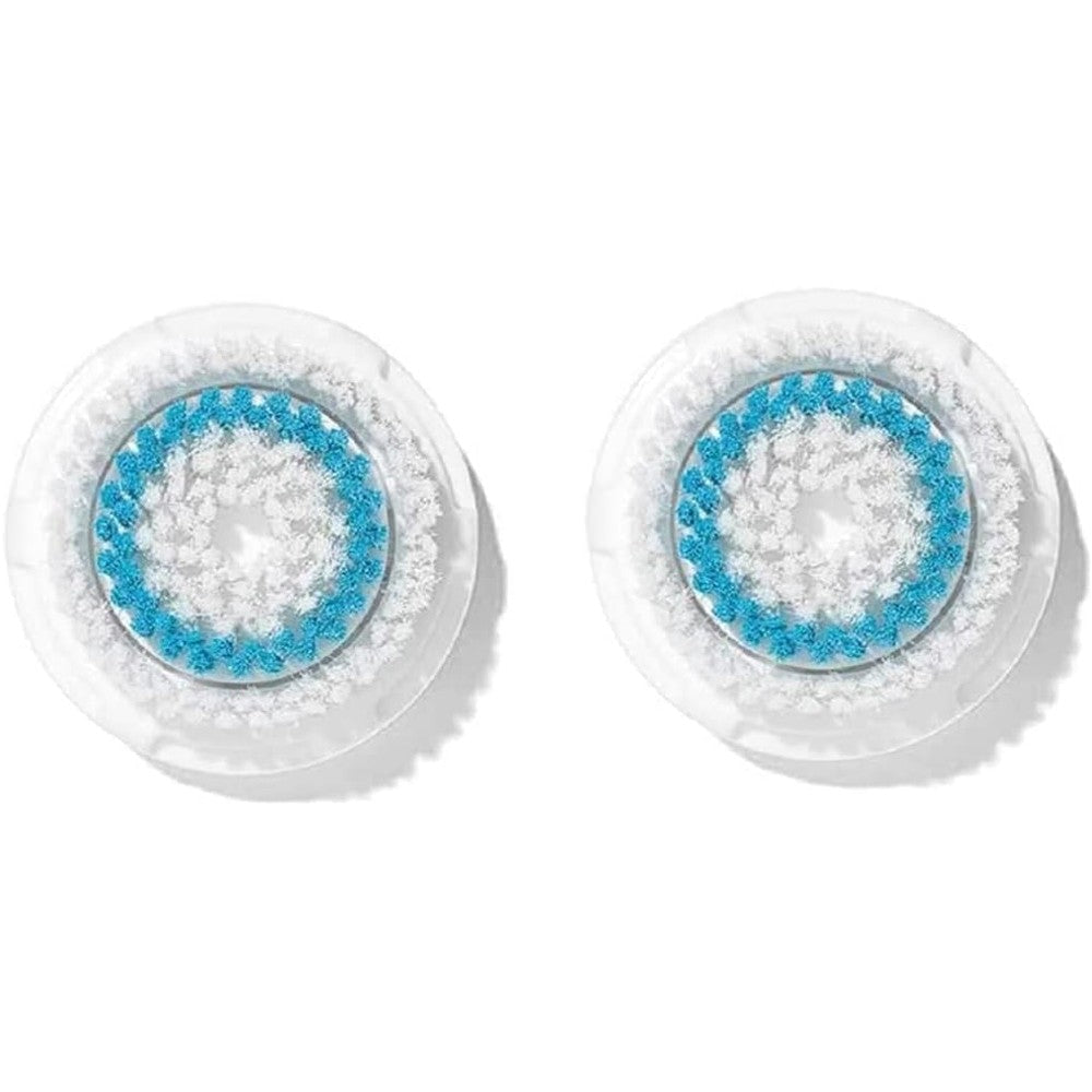 Clarisonic deep pore facial cleansing brush head replacement two pack front view