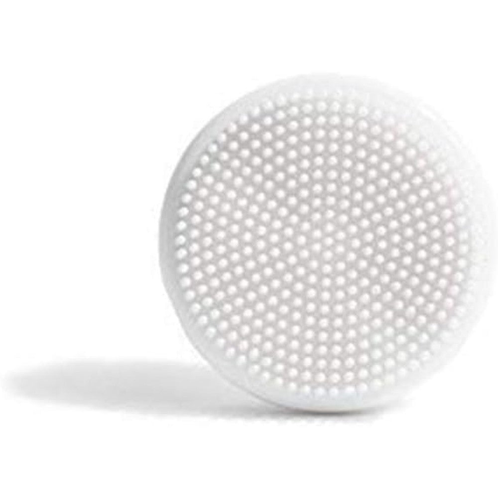 Vanity Planet Replacement Silicone Facial Brush Head front view of hygienic white bristles
