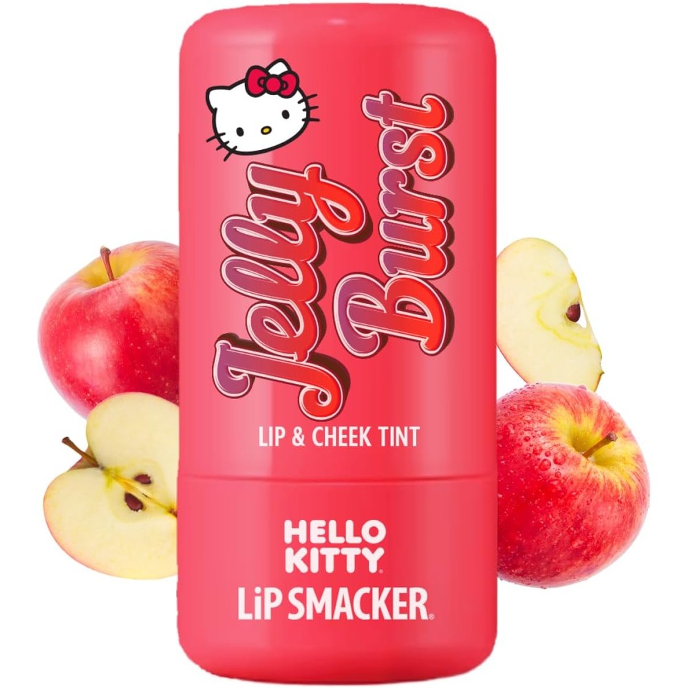Lip Smacker Hello Kitty So Jelly Lip & Cheek Tint Apple front view stick for online shop