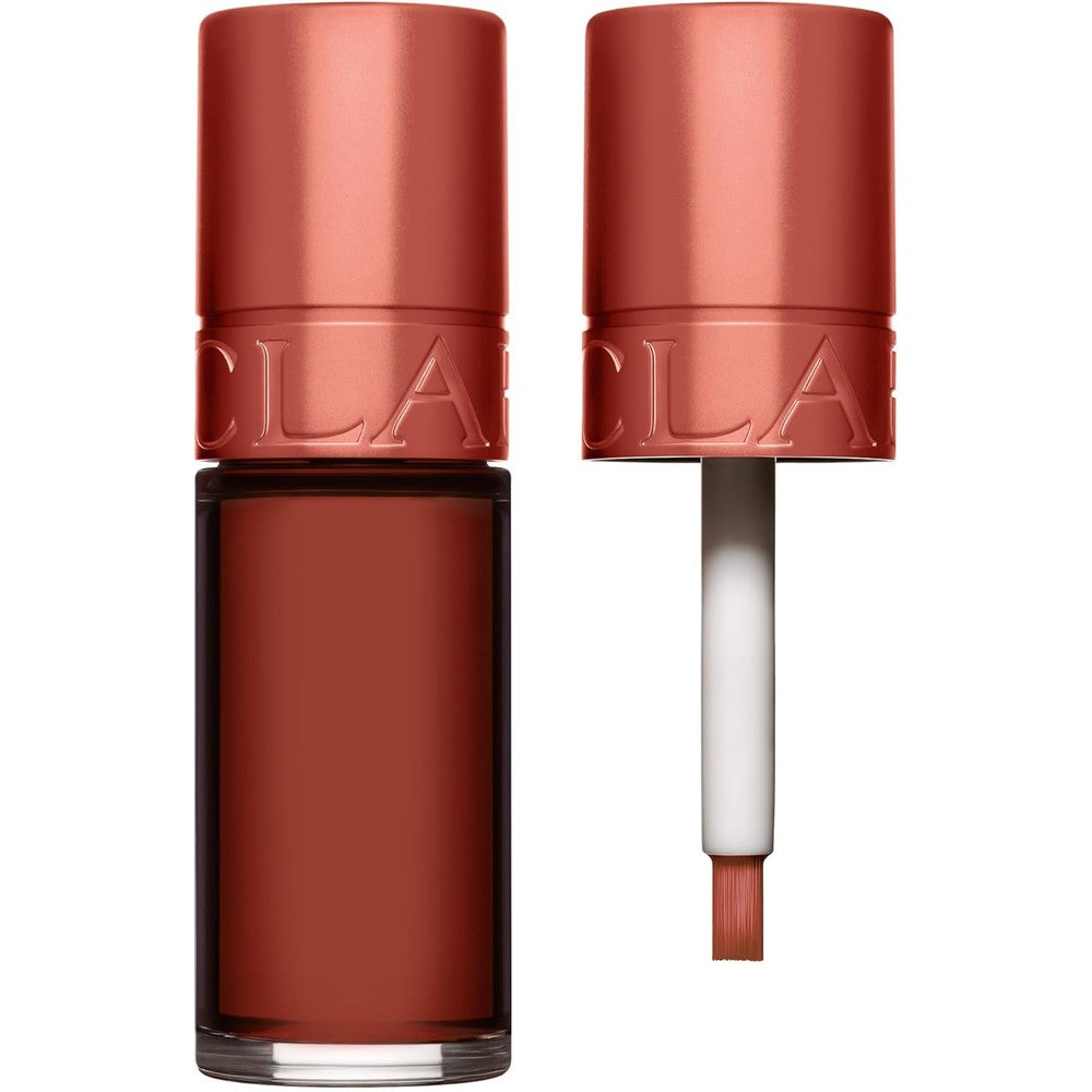 Clarins Water Lip Stain 7ml bottle showing vibrant matte liquid pigment