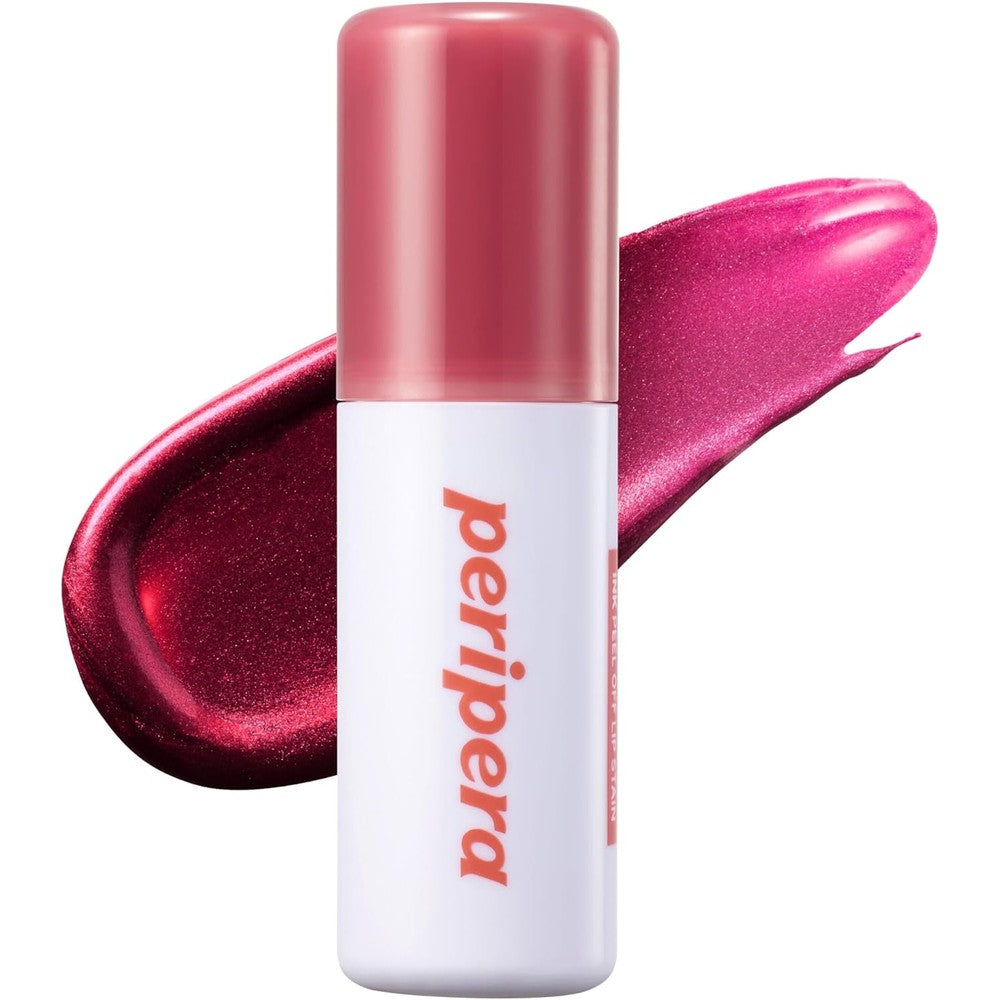 Peripera Ink Peel Off Lip Stain 02 Dear Rose front packaging view showing the long lasting Korean lip tint bottle.