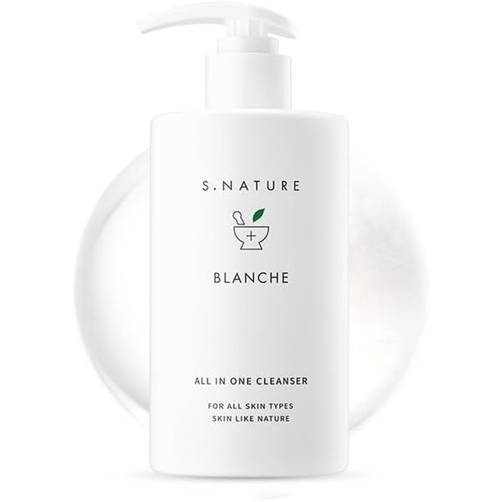 S.NATURE Blanche All In One Cleanser 260ml front view authentic Korean skincare bottle