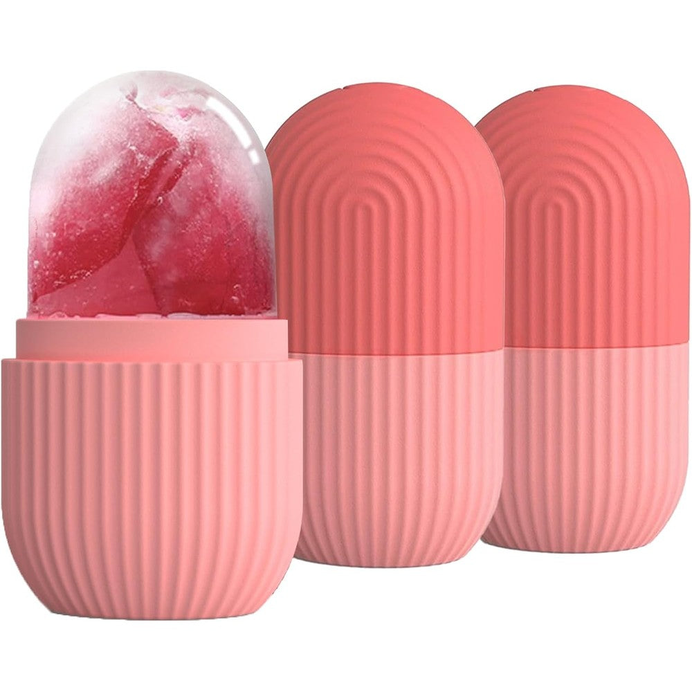 Lelys generic pink ice roller face massager for skin care