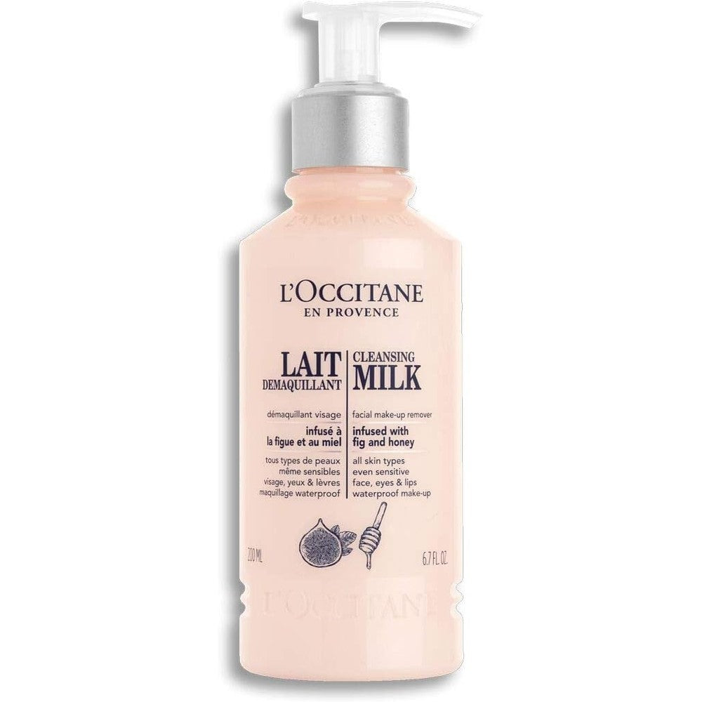 L'Occitane Cleansing Milk 6.70 Fluid Ounces front view packaging