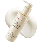 ma:nyo Pure Soybean Cleansing Milk white pump bottle for dry skin