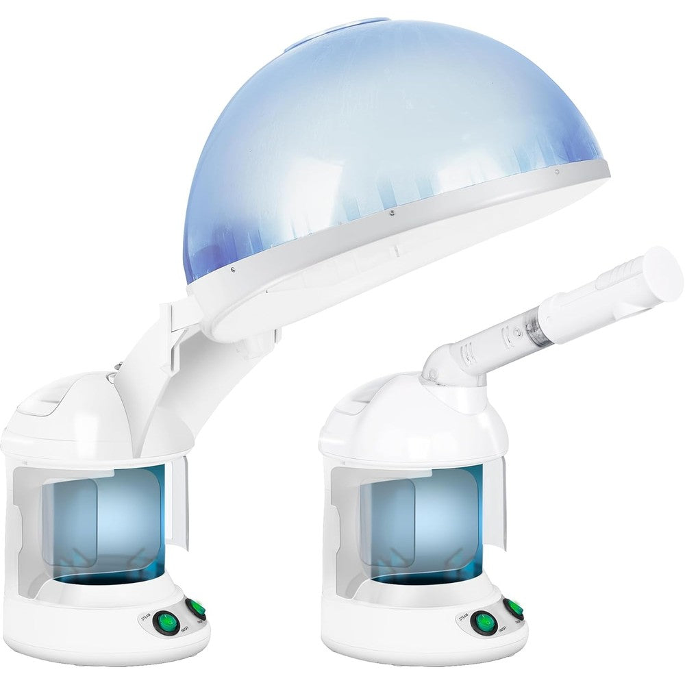 Super Deal 3 in 1 ozone hair and facial steamer with bonnet hood attachment for salon quality home beauty