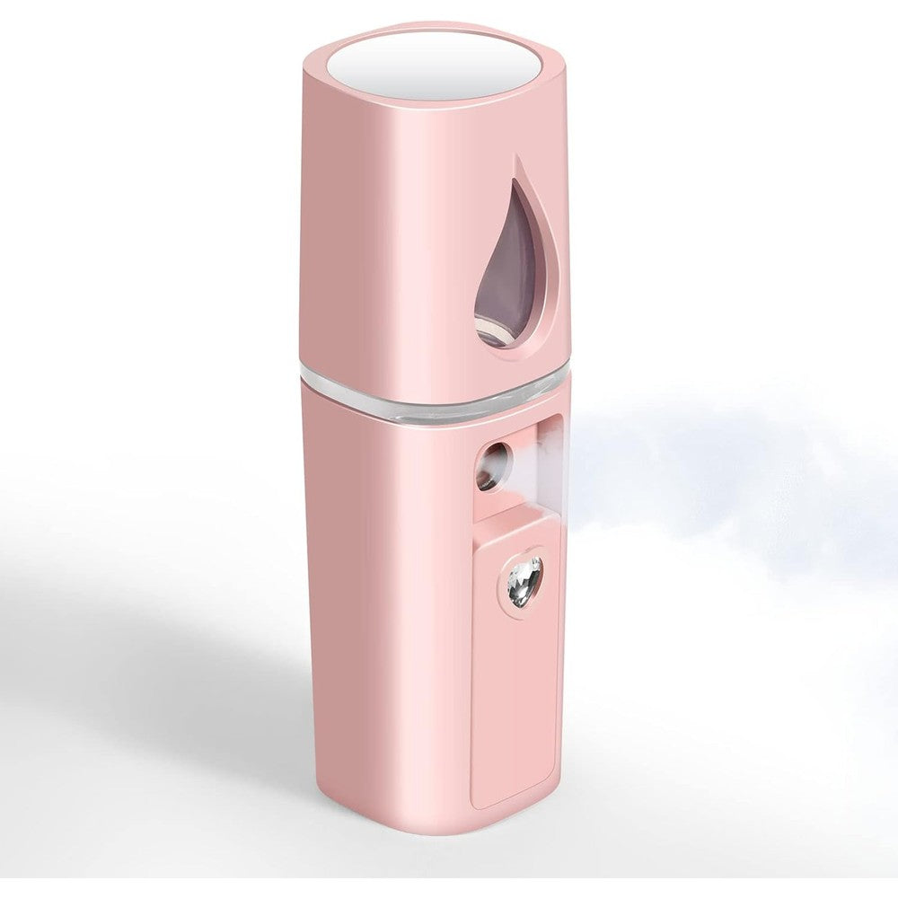 Giverare Nano Facial Steamer pink handheld mist sprayer front view