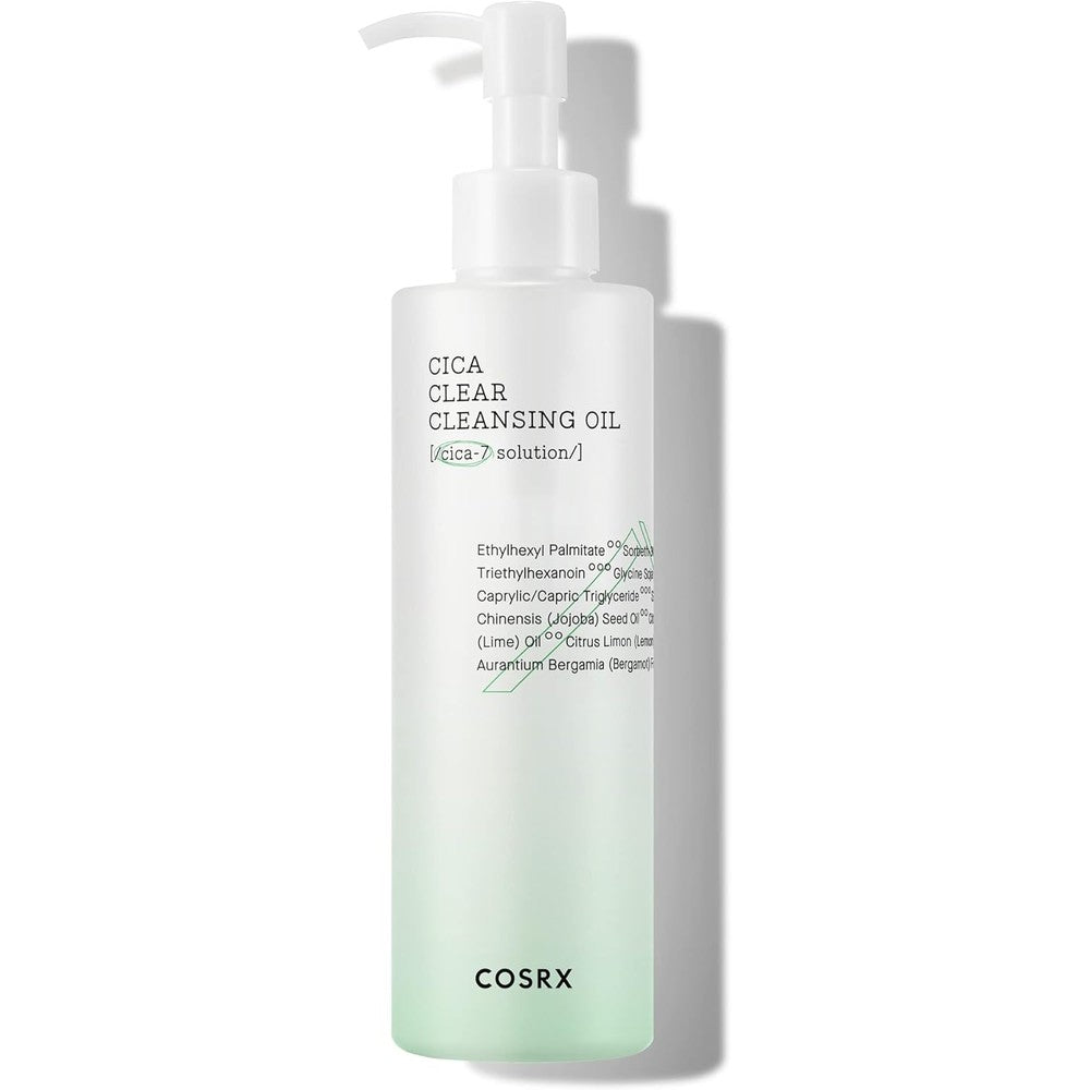 COSRX Pure Fit Cica Cleansing Oil 200ml bottle for sensitive skin double cleansing