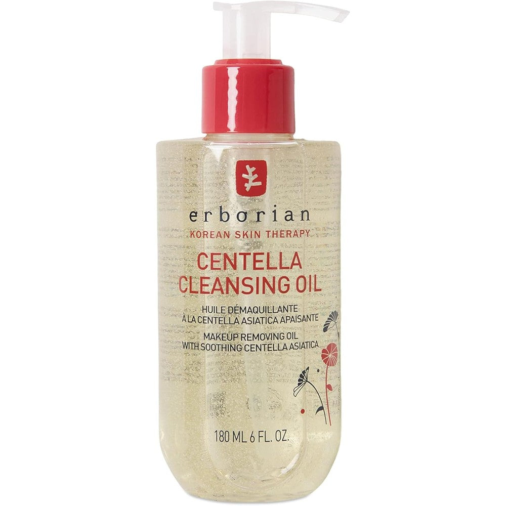 Erborian Centella Cleansing Oil 180ml front view bottle for premium Korean skincare routine