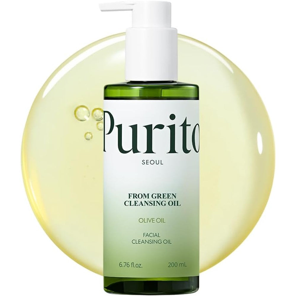 Purito From Green Cleansing Oil Fragrance Free Makeup Remover For Face And Eyes Gentle Vegan Oil Cleanser 200 Milliliters - Image 1