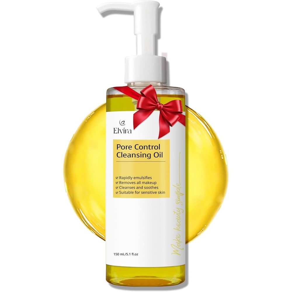 Elvira Pure Cleansing Oil bottle front view for makeup removal