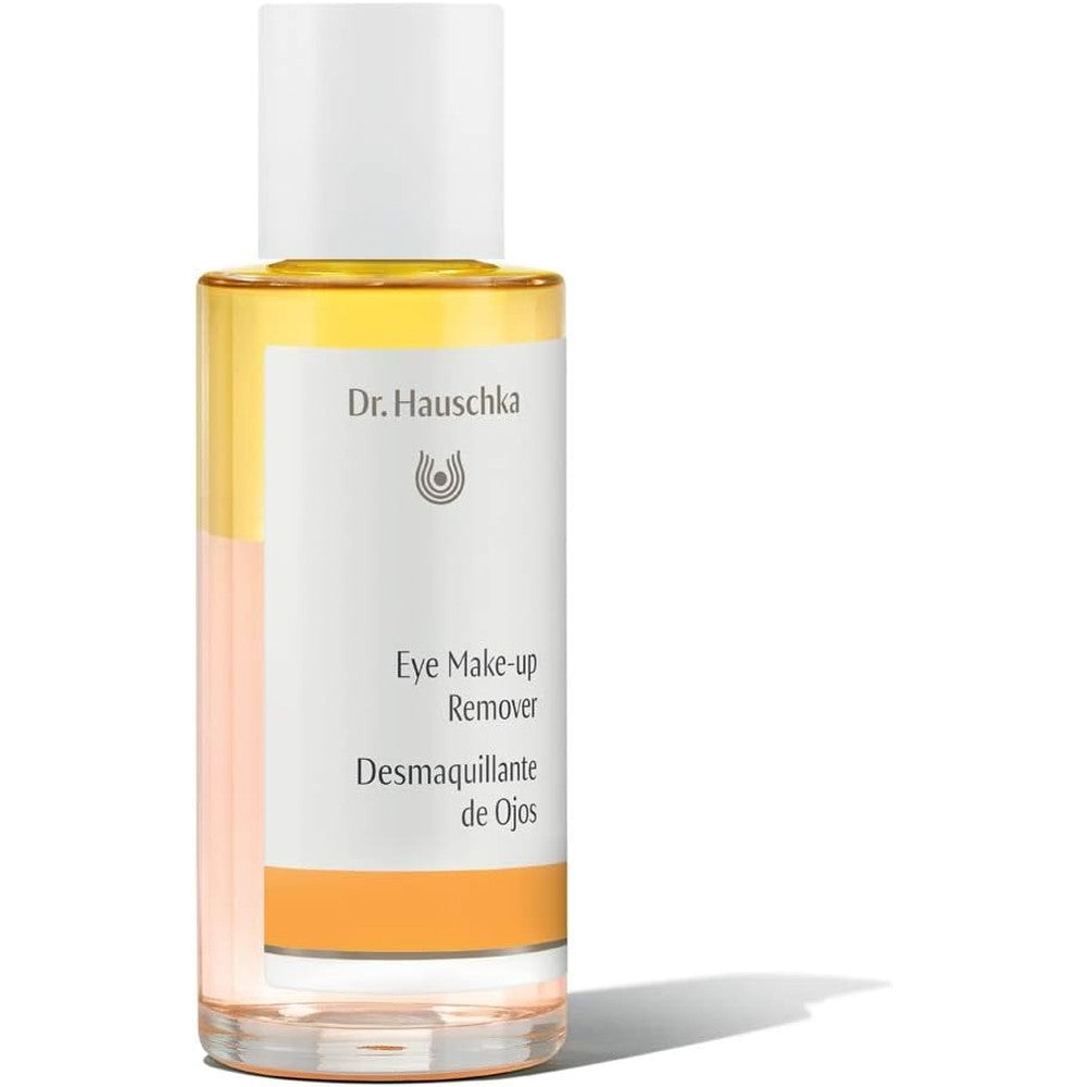Dr. Hauschka Eye Make Up Remover front view bottle for natural skincare routine