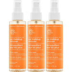 Earth Science Chamomile and Green Tea Eye Makeup Remover three pack front view