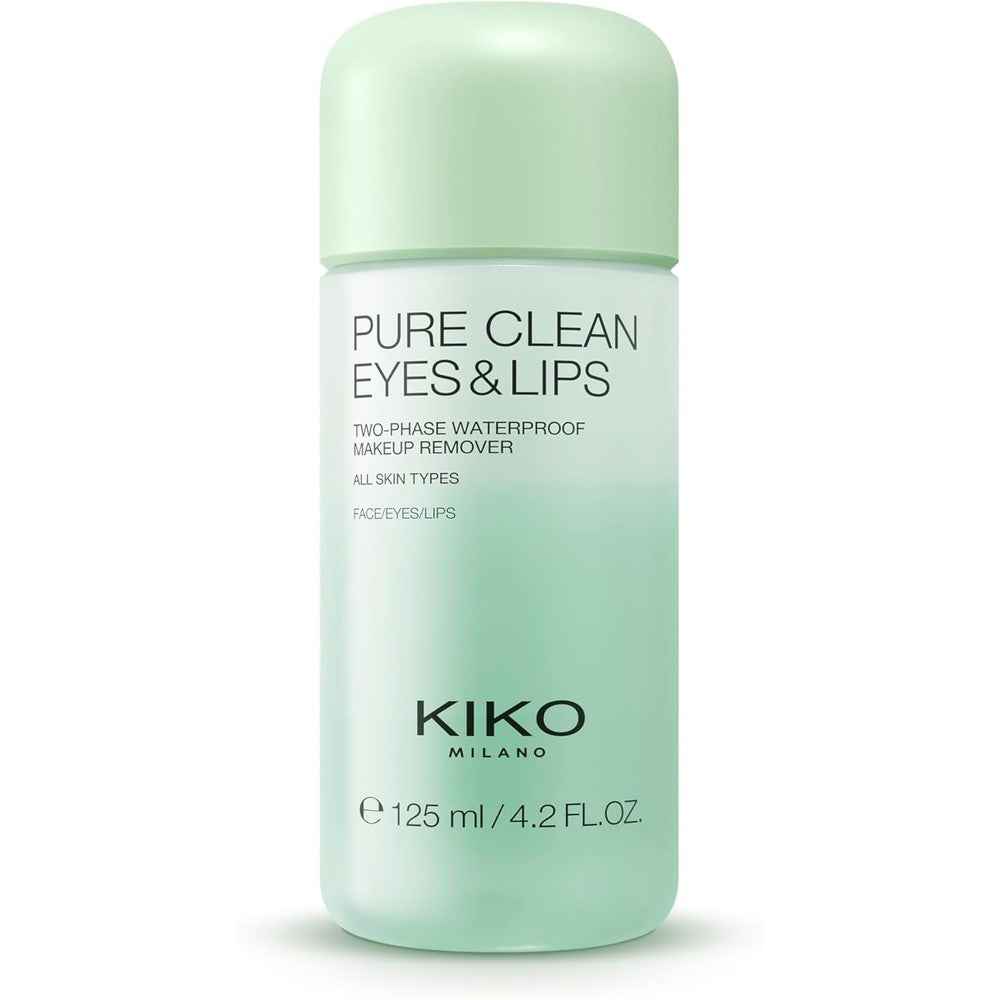 Kiko Milano Pure Clean Eyes & Lips 150ml two phase makeup remover bottle