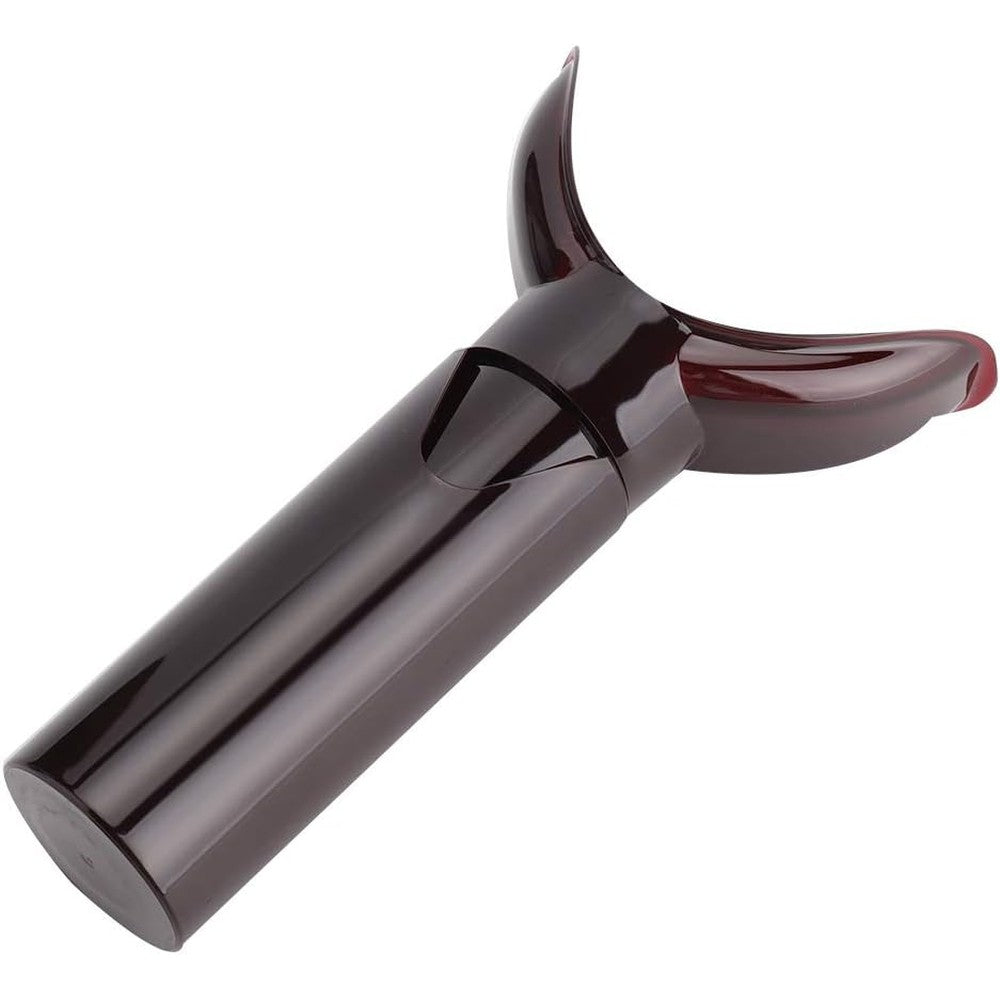 Anggrek manual lip plumper device in dark red for lip enhancement.