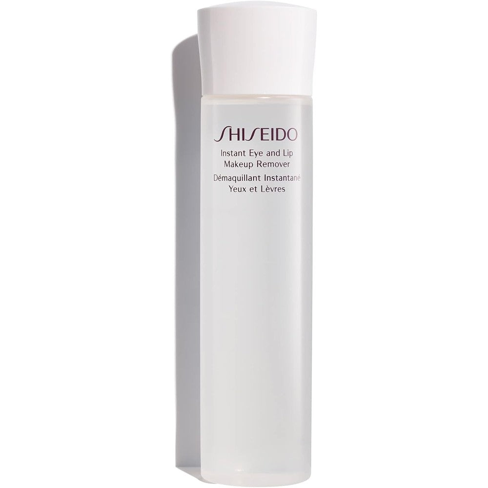 Shiseido Instant Eye and Lip Makeup Remover 125ml front view dual phase liquid cleanser
