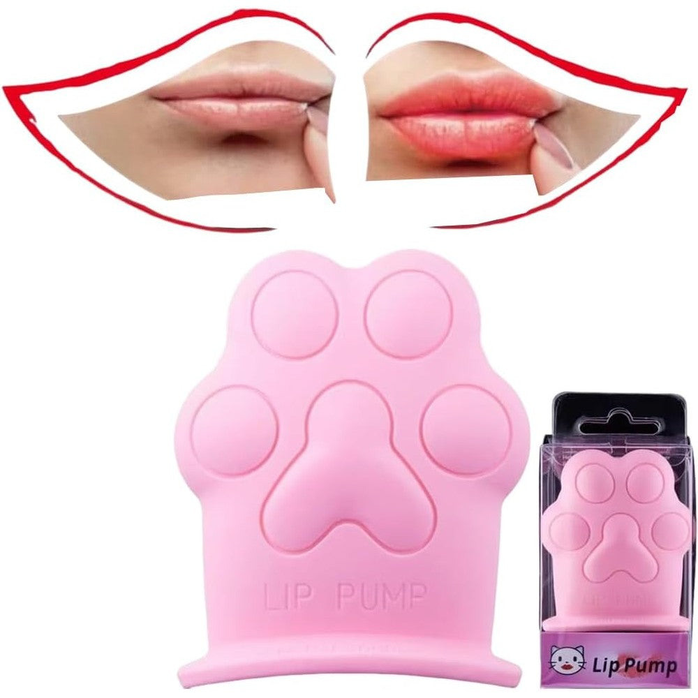 Visualsource cute pink cat paw lip plumper device for natural lip enhancement