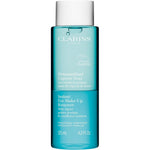 Clarins Instant Eye Makeup Remover 125ml bottle with bi phase blue and clear liquid