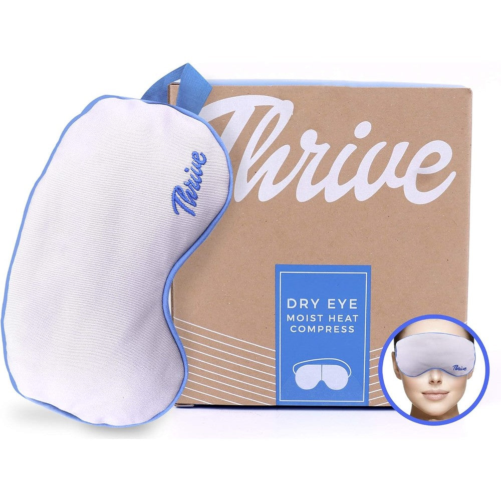 Thrive Clay Bead Eye Mask front view weighted microwavable compress for dry eye relief