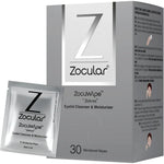 Zocular Zocuwipe Eyelid Cleansing Pads front packaging view