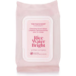 The Face Shop Rice Water Bright Cleansing Wipes front packaging view