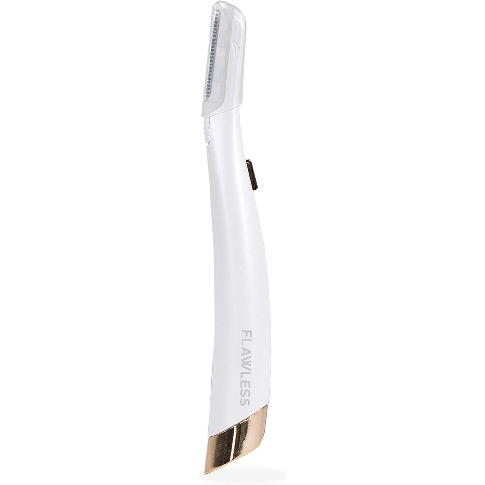 Finishing Touch Flawless Dermaplane Glo lighted facial exfoliator tool with replacement heads