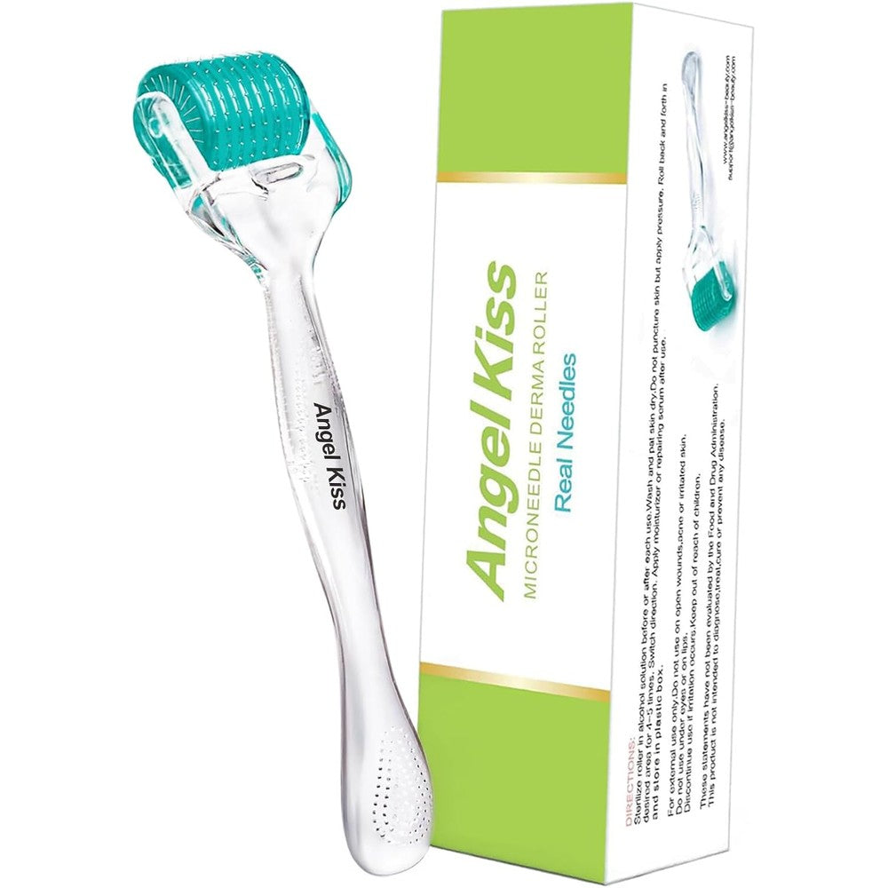 Angel Kiss 0.30mm Derma Roller with 192 stainless steel needles and storage case