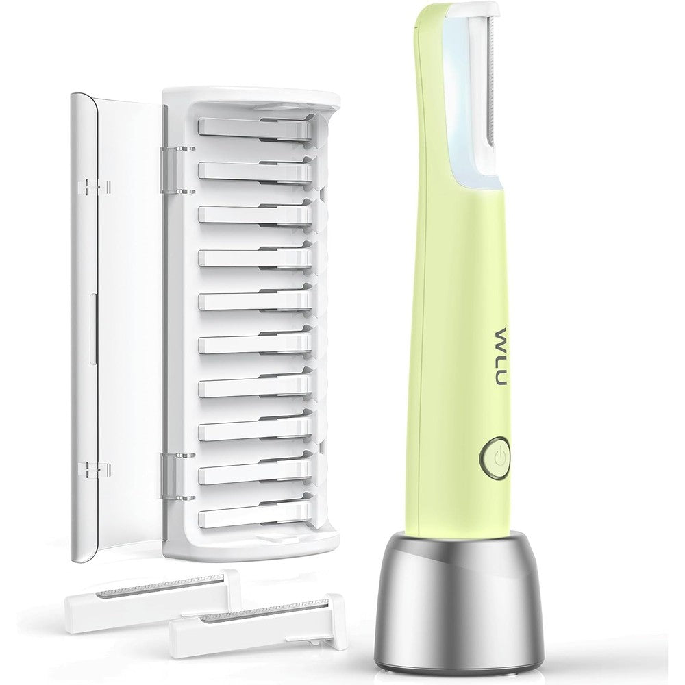 WLU Rechargeable Sonic Dermaplaning Tool front view for professional facial hair removal